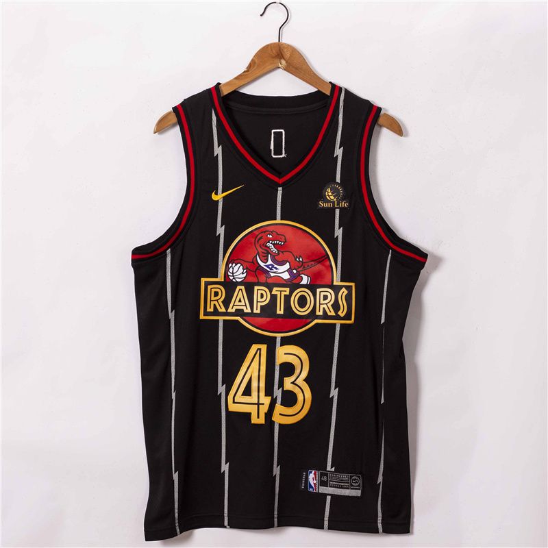 Men Toronto Raptors 43 Siakam Black 2021 Nike Game NBA Jersey